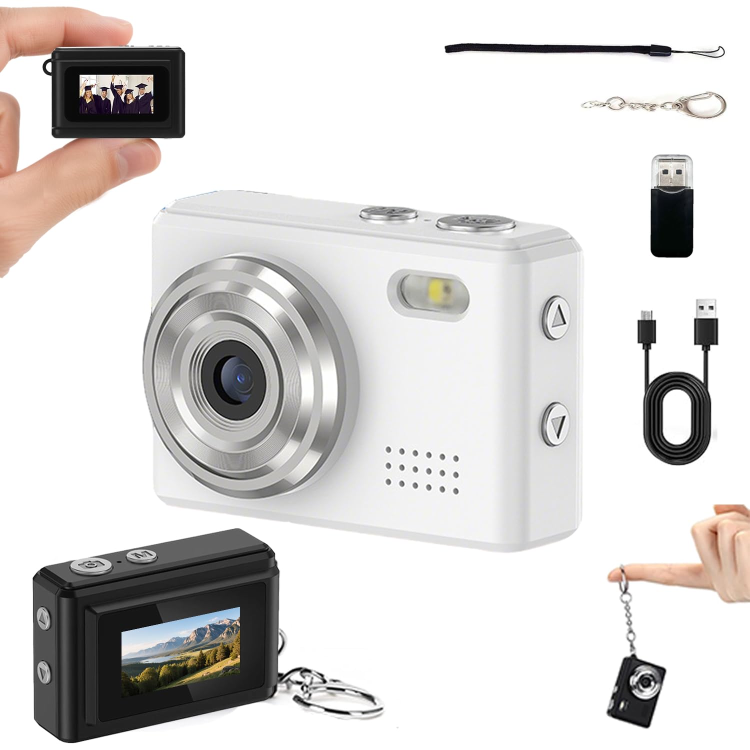 Amazon.com : Mini Digital Camera Keychain Tiny Pixel Hd 1080p